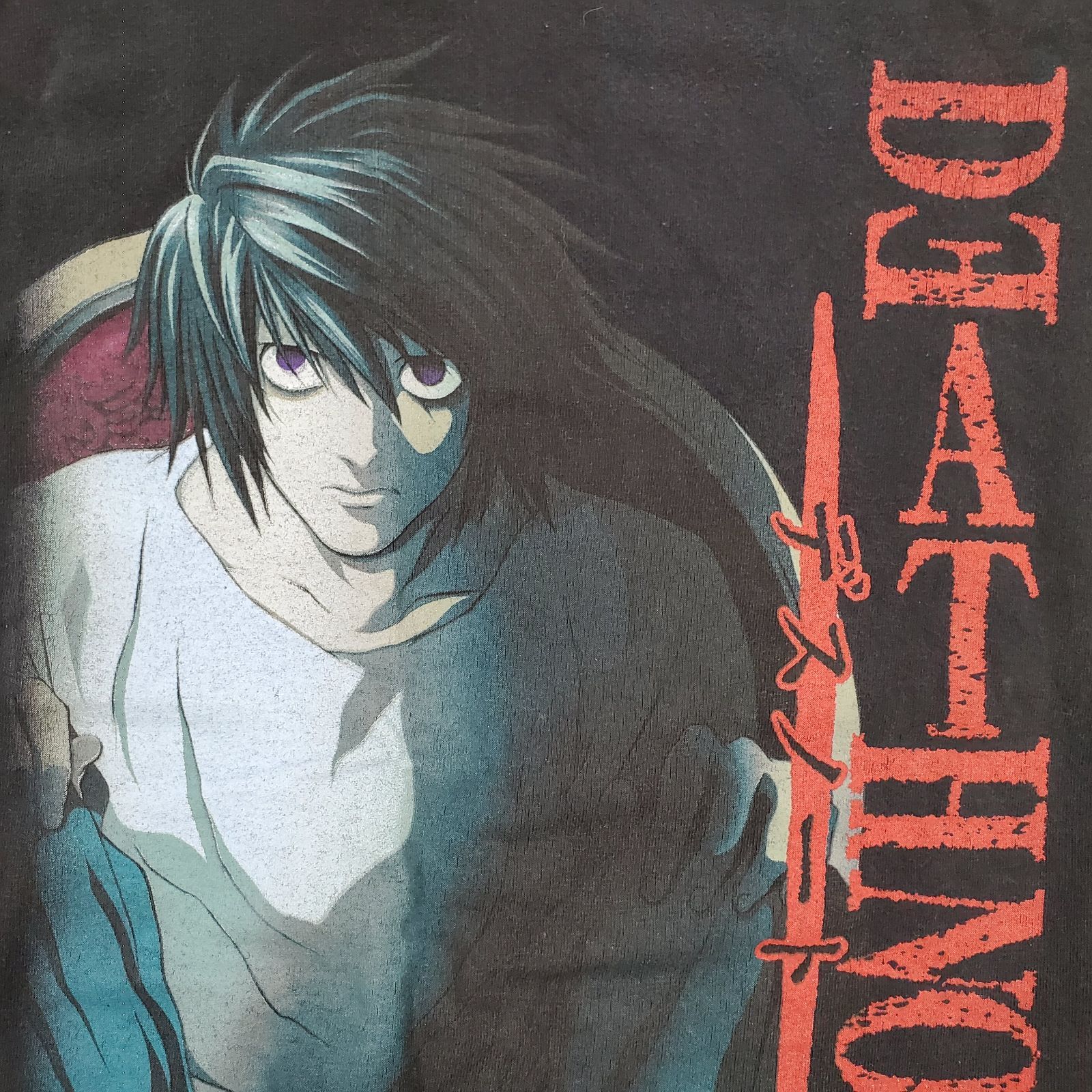 希少】デスノート DEATH NOTE L エル メキシコ製 Tシャツ アニメT 