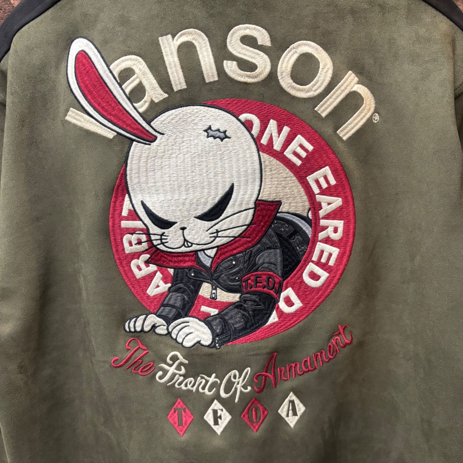 武装戦線コラボ 起毛プレーティング ZIPジャケット】VANSON 武装戦線コラボ 起毛プレーティング ZIPジャケット】VANSON