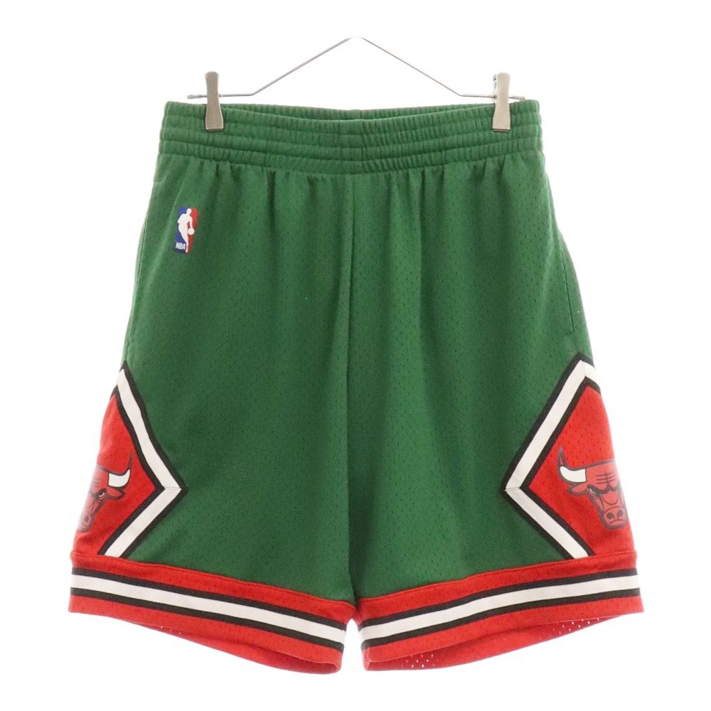Mitchellu0026Ness (ミッチェル アンド ネス) CHICAGO BULLS シカゴブルズ メッシュバスケットショートパンツ ショーツ グリーン SMSGHGS18224-CBU