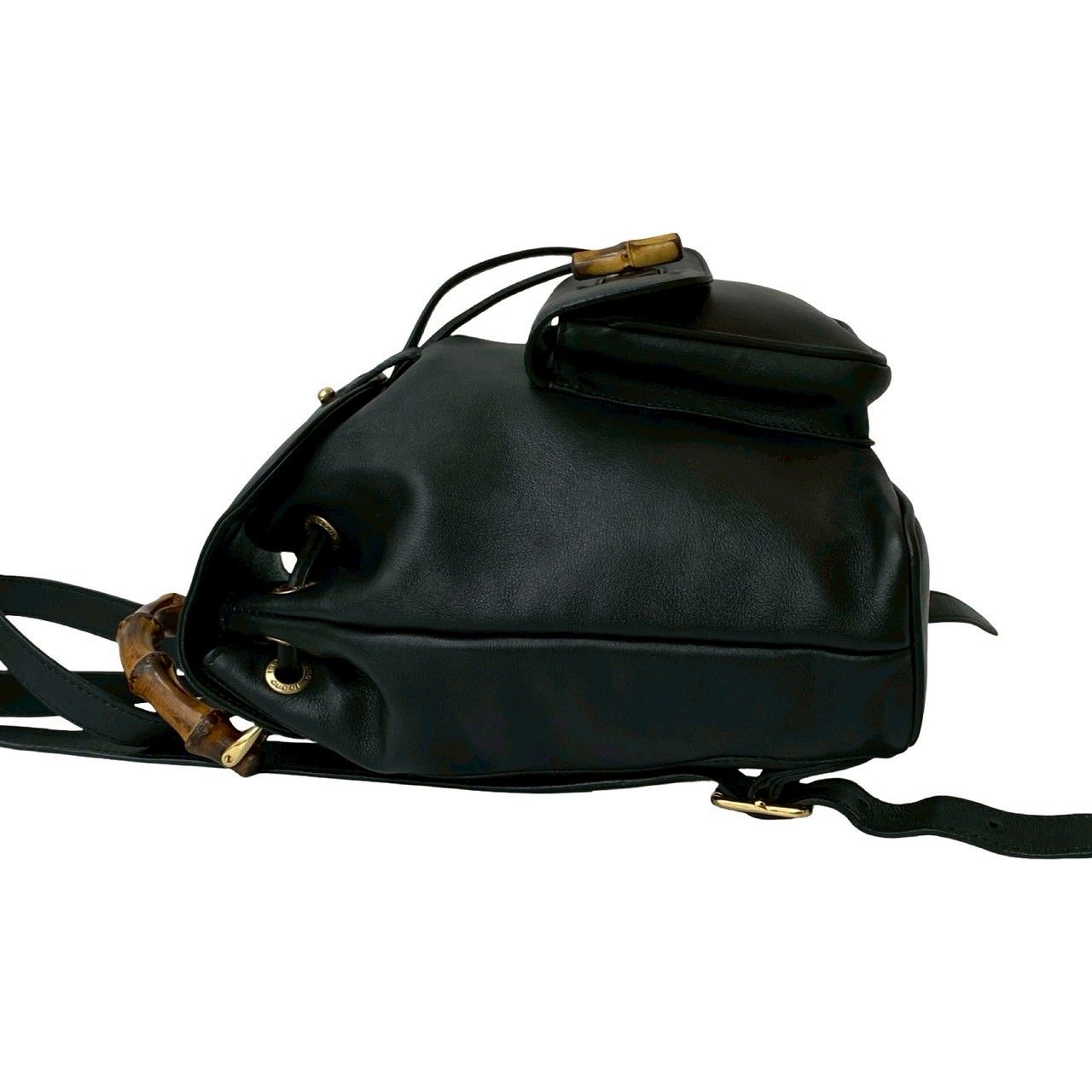 極 美品 GUCCI グッチ オールドグッチ ヴィンテージ バンブー レザー