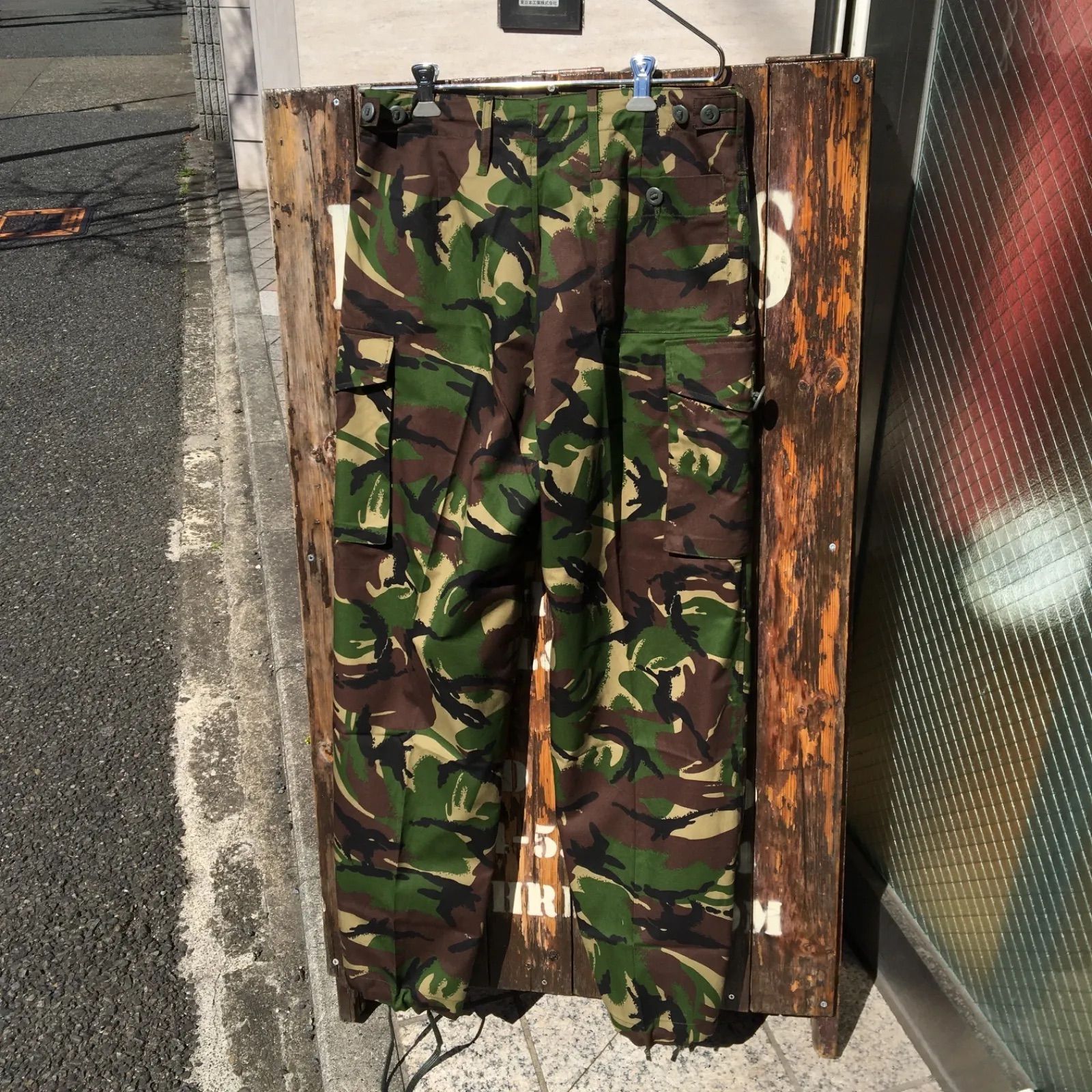 1990-2000 【DEADSTOCK】【BRITISH ARMY】 イギリス軍 DPM カモフラージュ ライトウェイト トラウザース カーゴパンツ◆Size：84