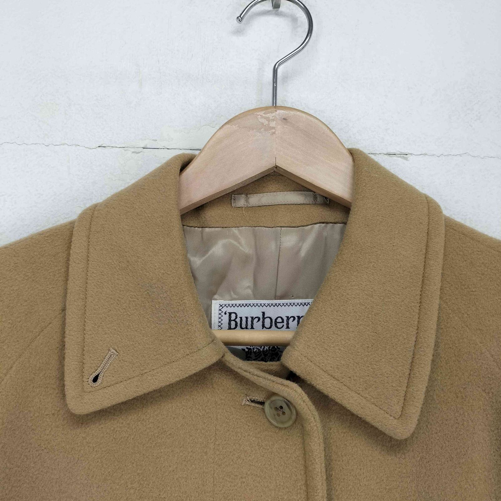 バーバリーズ BURBERRYS カシミヤ混ウールステンカラーコート