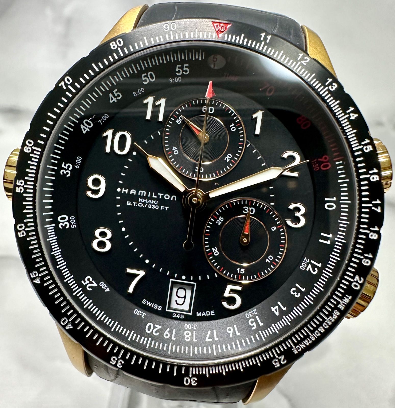 HAMILTON ハミルトン カーキ ETO クロコ ラバーベルト HAMILTON 【付属完備 / 交換用ラバーベルト】HAMILTON