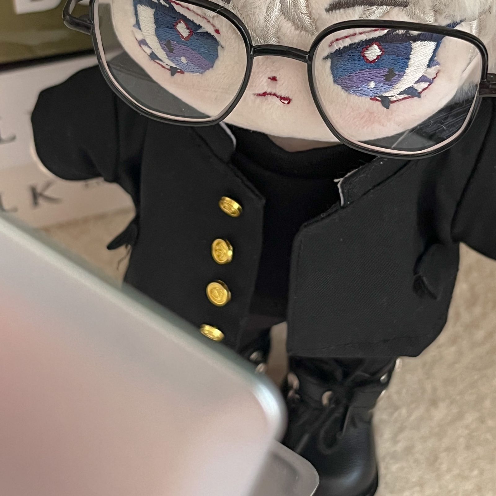 20cm ぬいぐるみ服 着せ替え 制服 メガネ ぬい活 推し活 推しぬい 綿人形 着せ替え ぬいぐるみ服 20cm ぬい服 メガネ 制服 ぬい活 推し