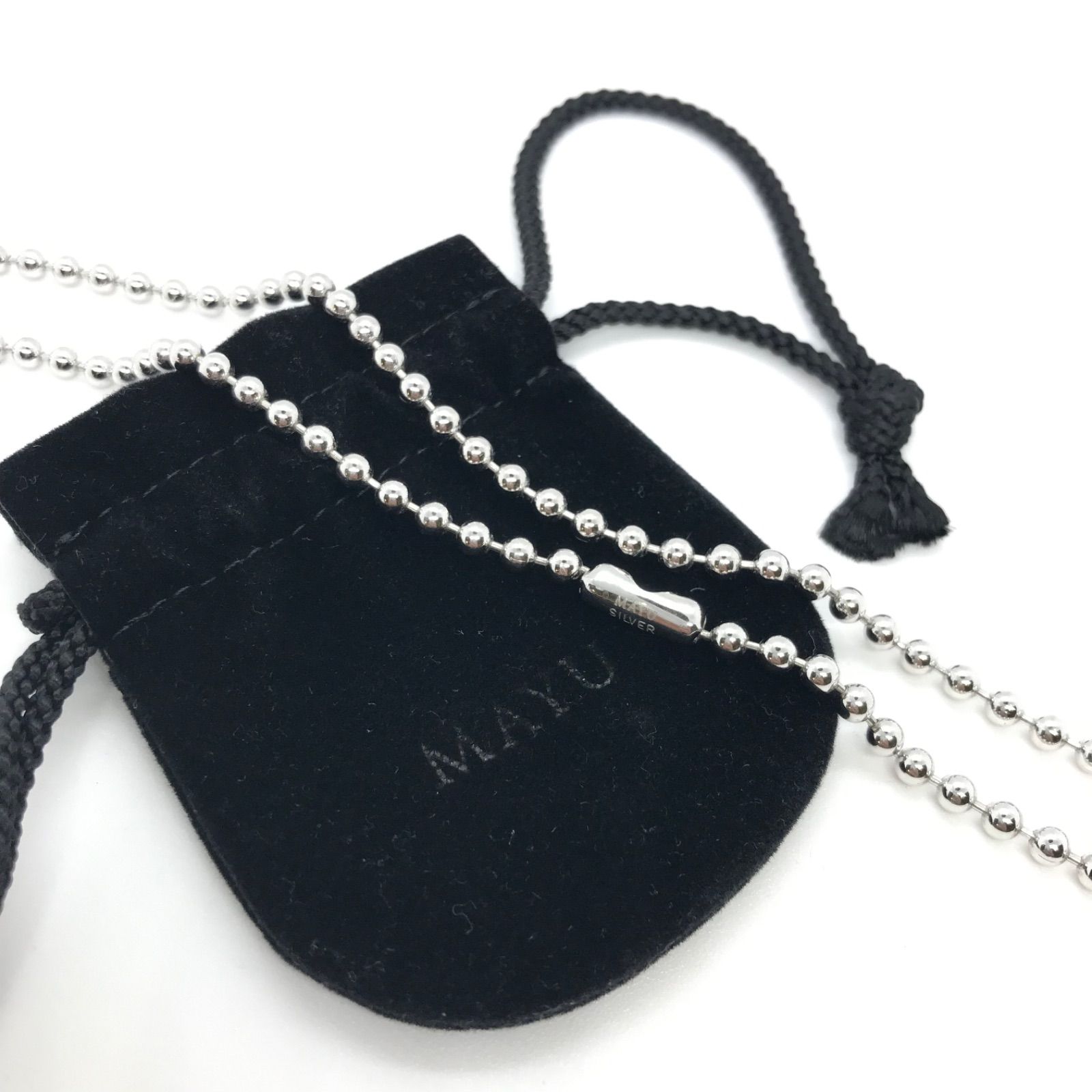 MAYU シルバー ボールチェーンネックレス 5mm ball chain necklace (silver) – MAYU online store