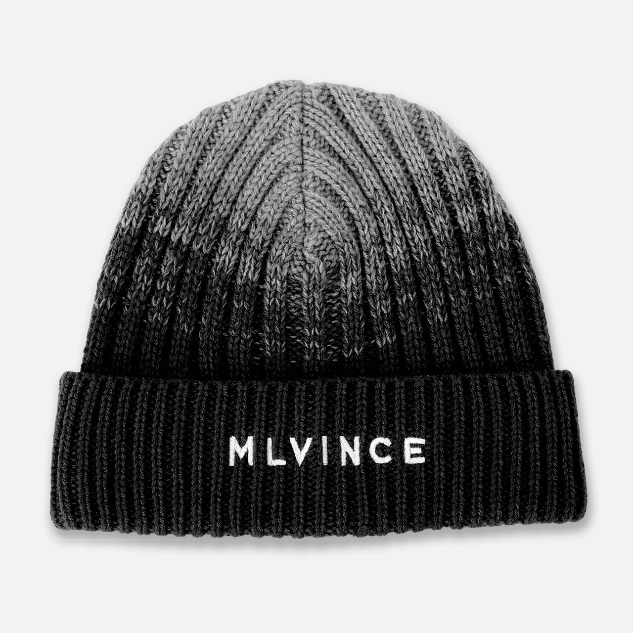 MLVINCE メルヴィンス CLASSIC LOGO RIBBED BEANIE BLACK ニット帽 ストリートファッション