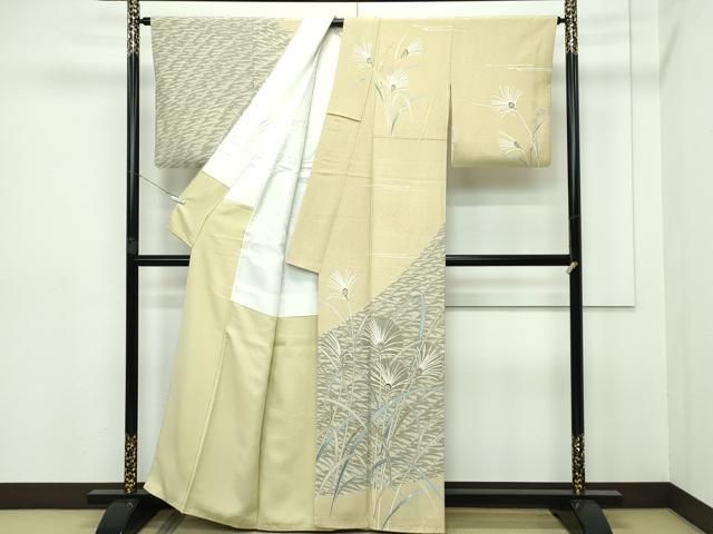 平和屋本店□極上 鎌倉友禅 坂井教人 日本工芸会正会員 訪問着 草花文