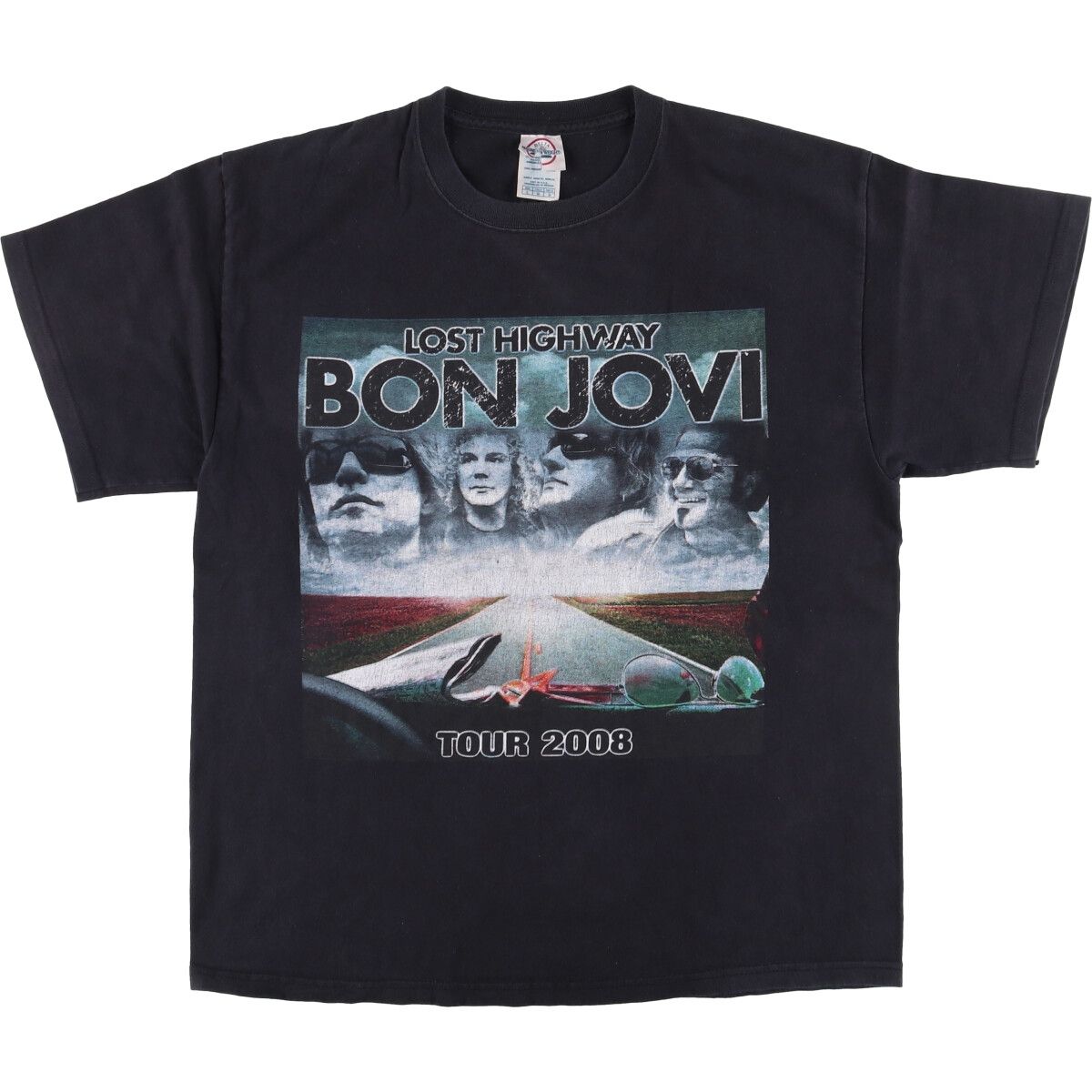 古着 00年代 DELTA MAGNUM WEIGHT BON JOVI ボンジョヴィ バンドTシャツ バンT メンズL相当|eaa543944