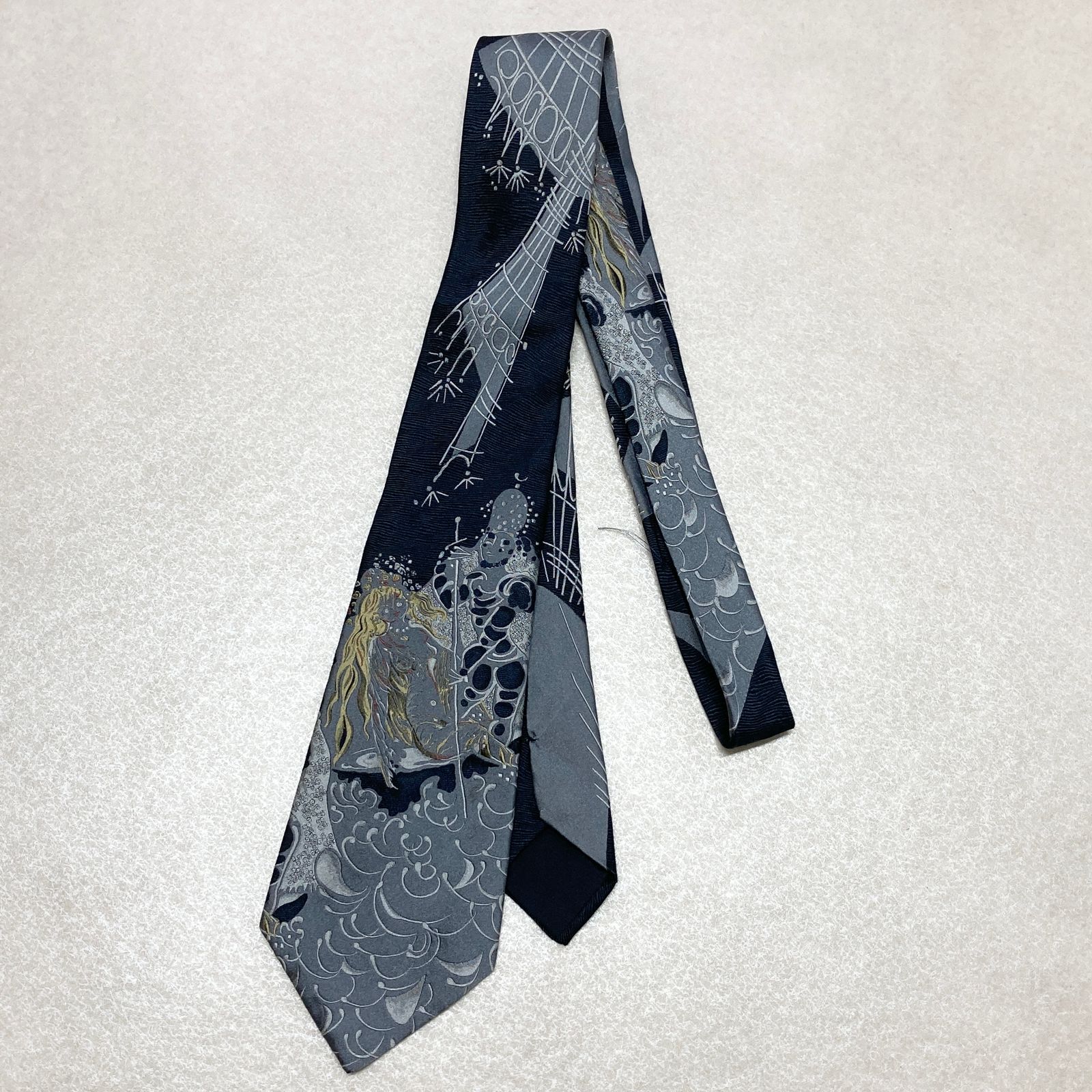 美品 ドミニクフランス ハインツヴェルナー ネクタイ シルク ジャ