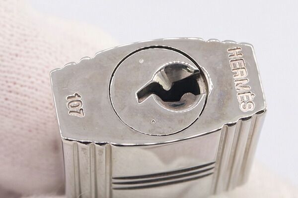 ⛄極美品⛄エルメス カデナ パドロック南京錠 鍵 no.107 シルバー#235