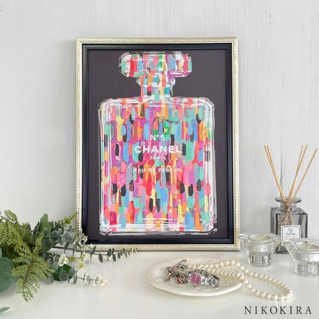 キャンバスアート ブランド オマージュ シャネル 香水 P6 クレイグガルシア Corner 02 アートパネル アートポスター シャネル CHANEL オマージュアート