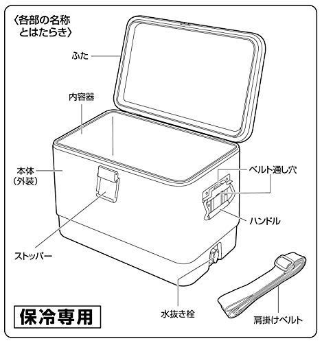 在庫処分】水抜き栓・肩掛けベルト付き CSブラックラベル 容量25L