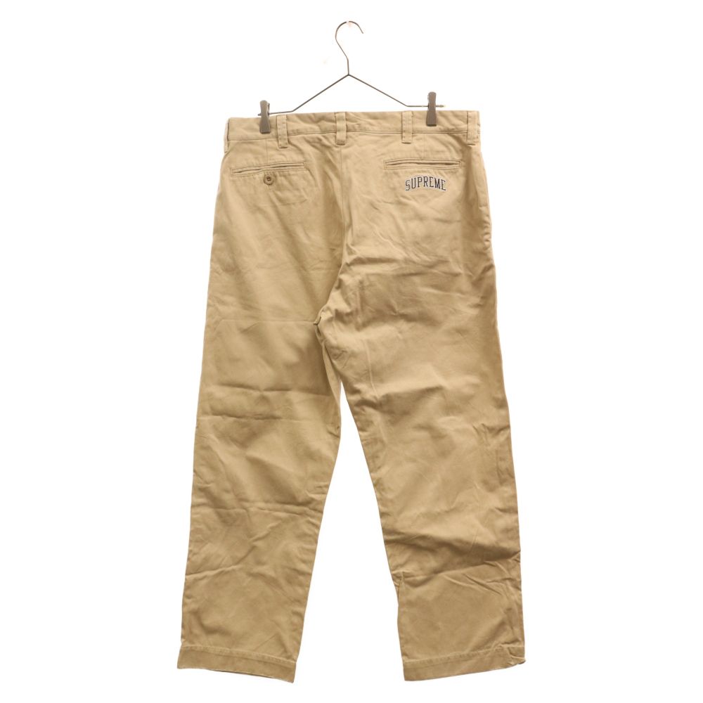 SUPREME ベージュチノパン SUPREME (シュプリーム) CHINO PANT アーチロゴ チノパンツ
