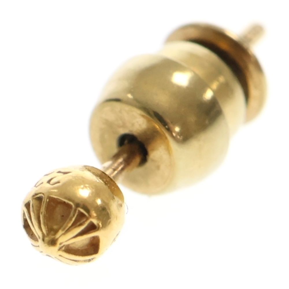 CHROME HEARTS クロムハーツ 22K STUD CRS BALL MINI ミニクロスボールスタッドピアス ピアス
