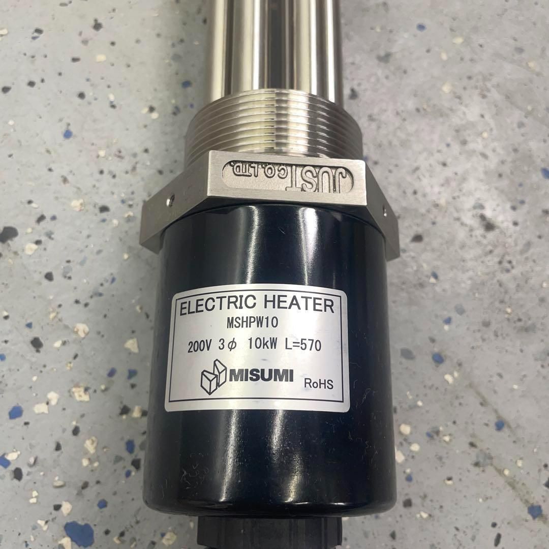 オールステンレスプラグヒーター ステンレス プラグ ヒーター 液体加熱用 三相200V 10kW JUST