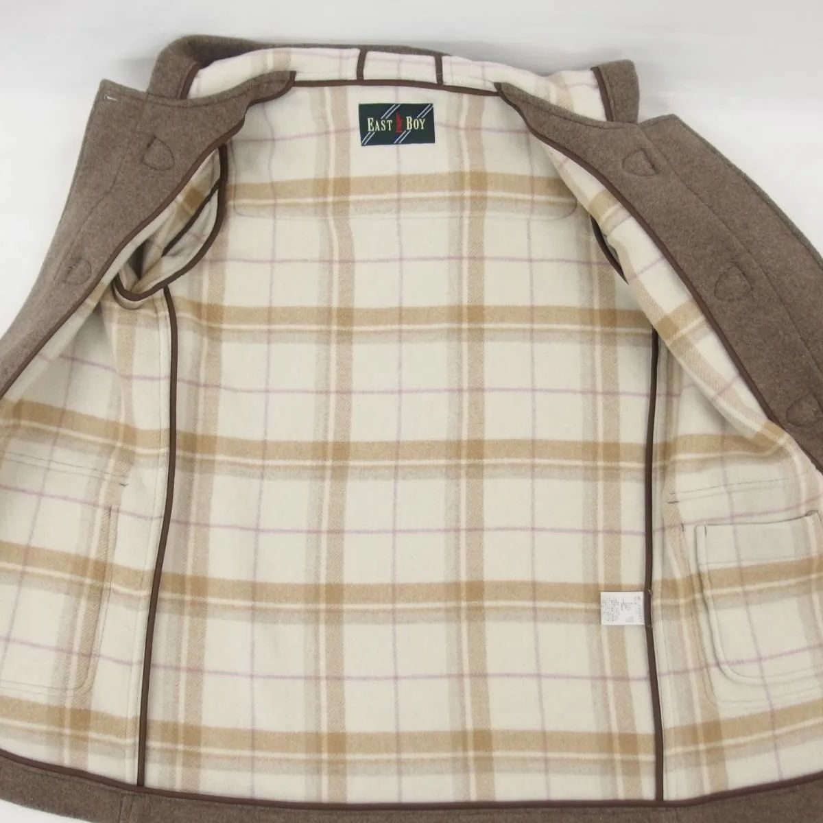 EAST BOY ダッフルコート ダブルフェイス サイズ11 ココアミルク