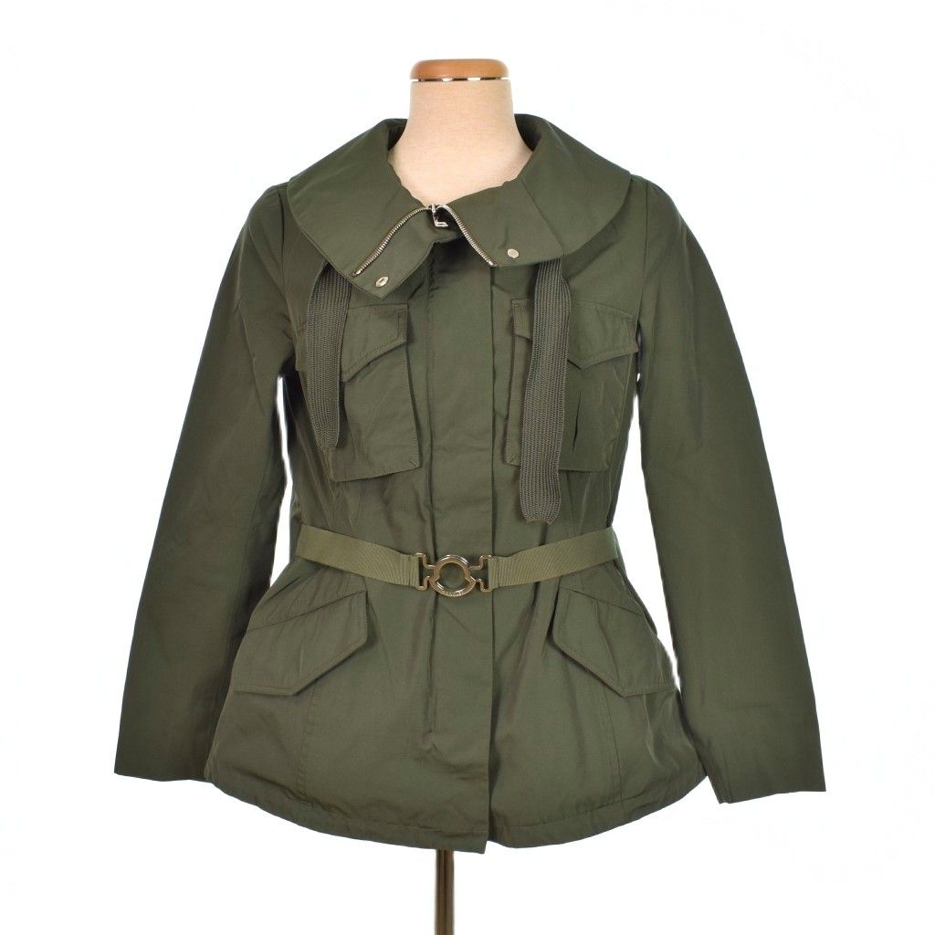 モンクレール MONCLER 18SS SODALITE ナイロンジャケット ハイネック ジップアップ フード 2 カーキ D10934611680