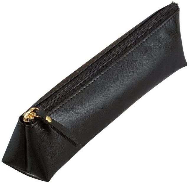 まとめ レイメイ藤井 グロワール ペンケース 三角マチ ブラック FD81B ×10セット