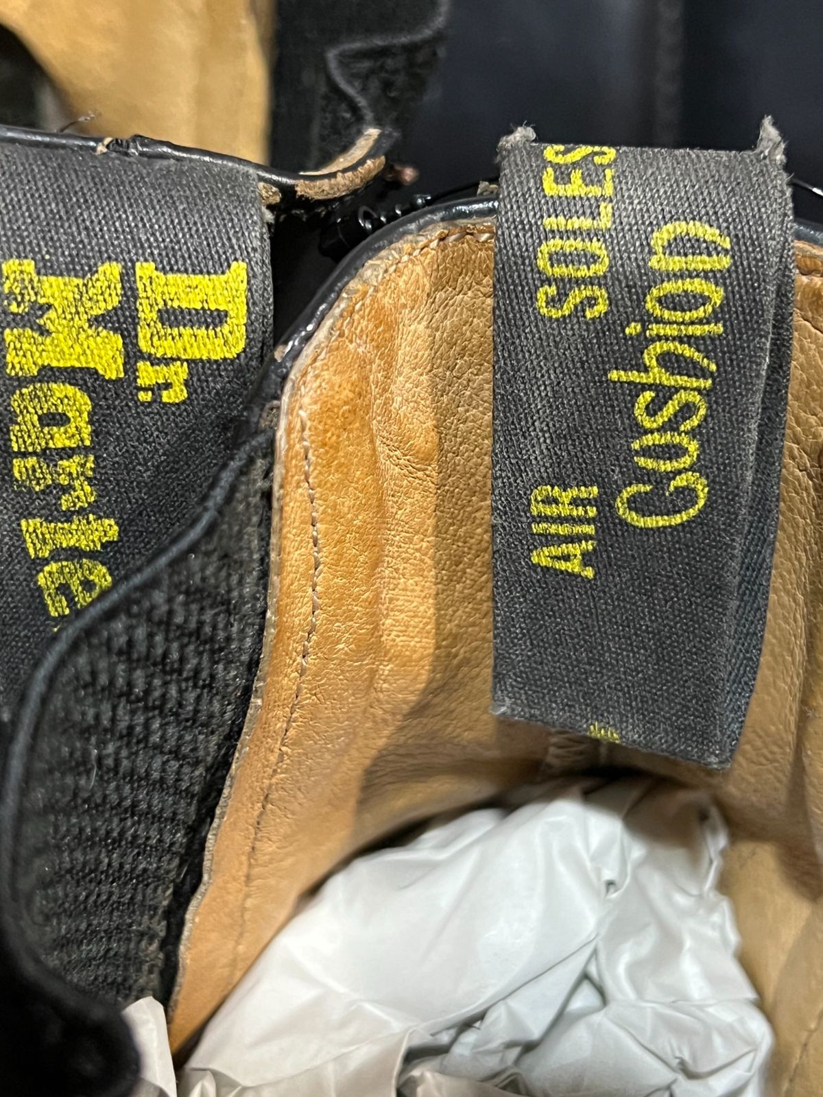 90'S 英国製 ドクターマーチン ホワイト社 チェルシーブーツ UK7 黒