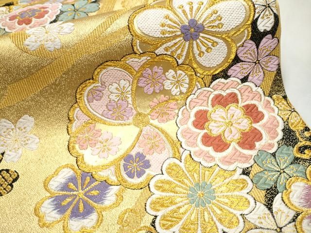 平和屋着物◎六通柄袋帯 人物風景文 金糸 正絹 逸品 AAAH3661Apfの通販