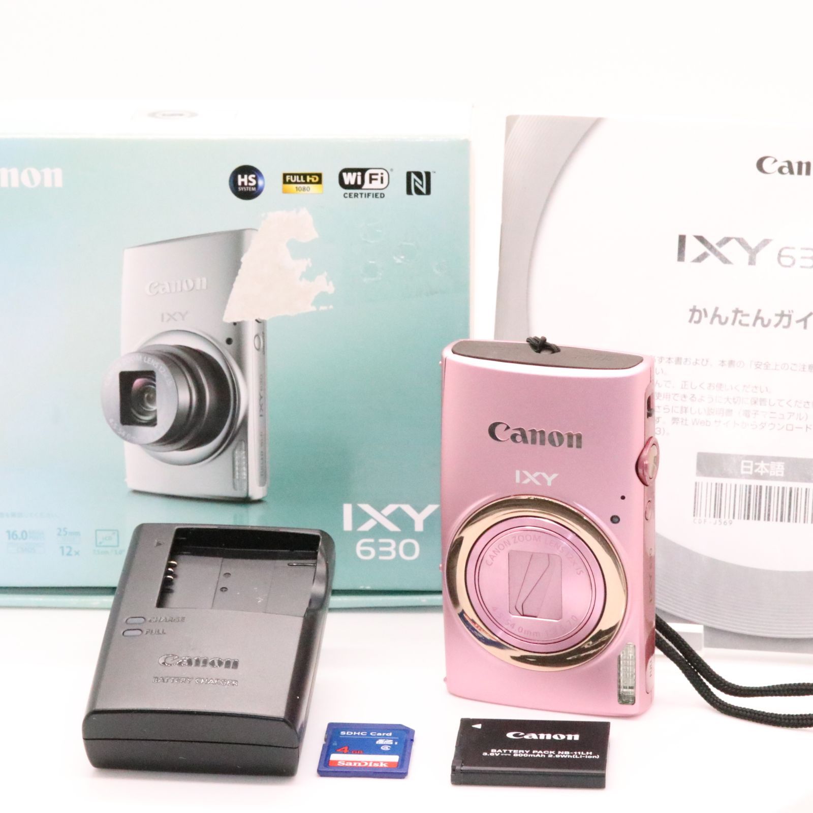 美品 Canon デジタルカメラ IXY 630 光学12倍ズーム ピンク IXY630(PK)