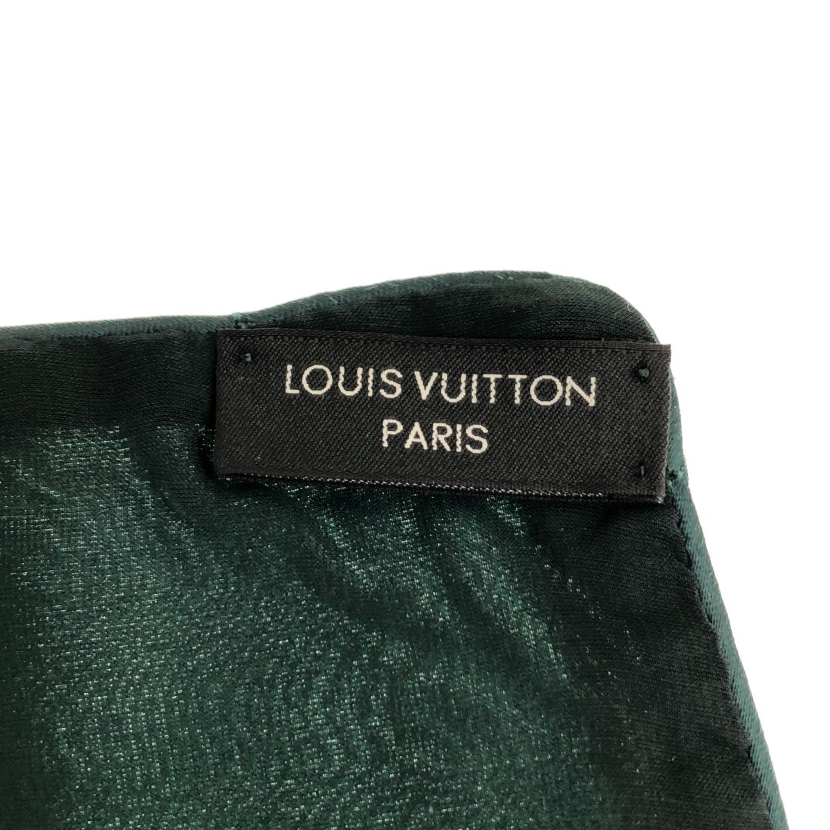 LOUIS VUITTON ルイヴィトン モノグラム ベロア 深緑 緑 グリーン