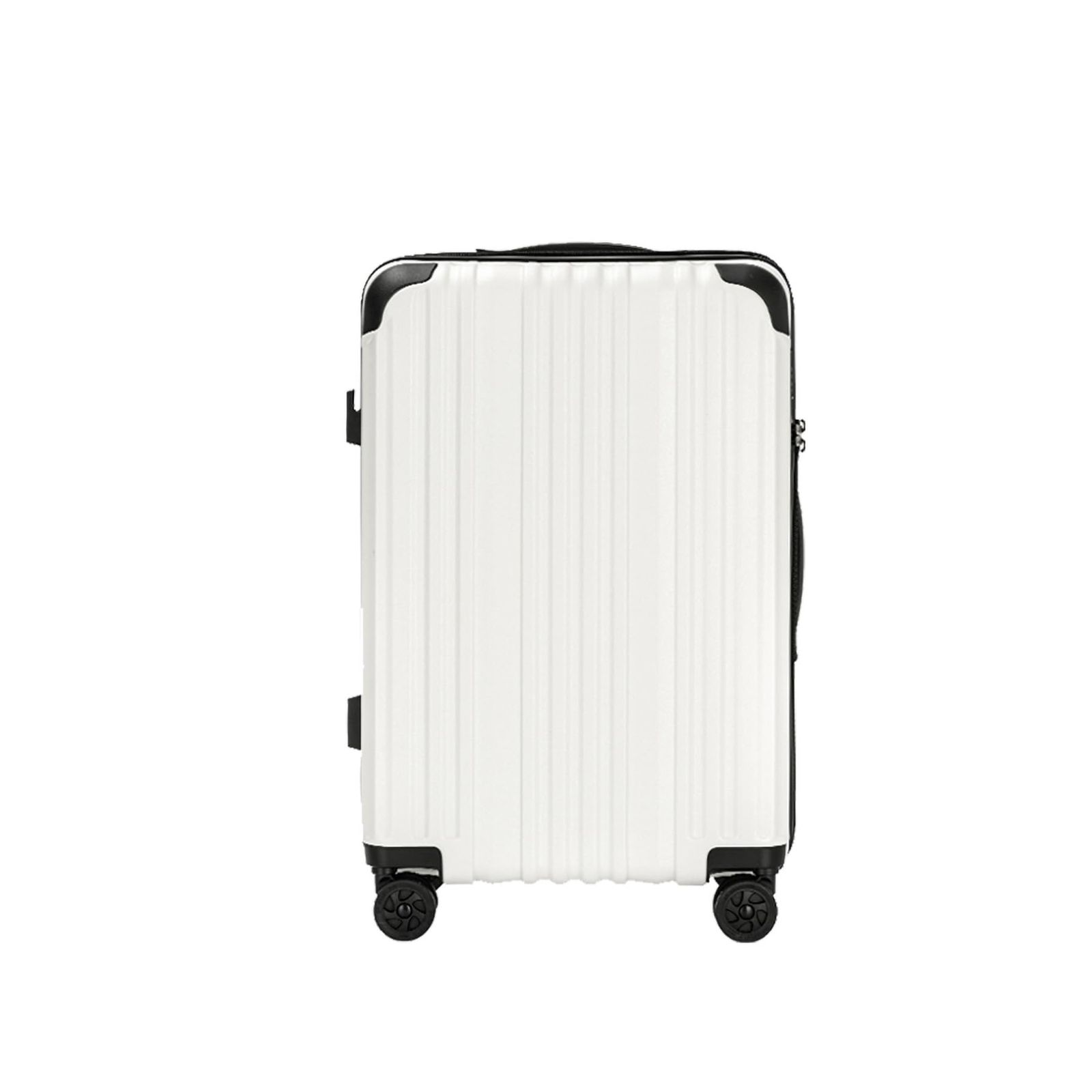 大人気 ホワイト Sサイズ 出張 ビジネス 1-4泊 旅行 TSAロック付き キャリーバッグ ファスナータイプ PC製ボディ 耐衝撃 静音キャスター HINOMOTO 40L 大型 軽量 機内持ち込み 拡張機能付き キャリーケース スーツケース Roamif