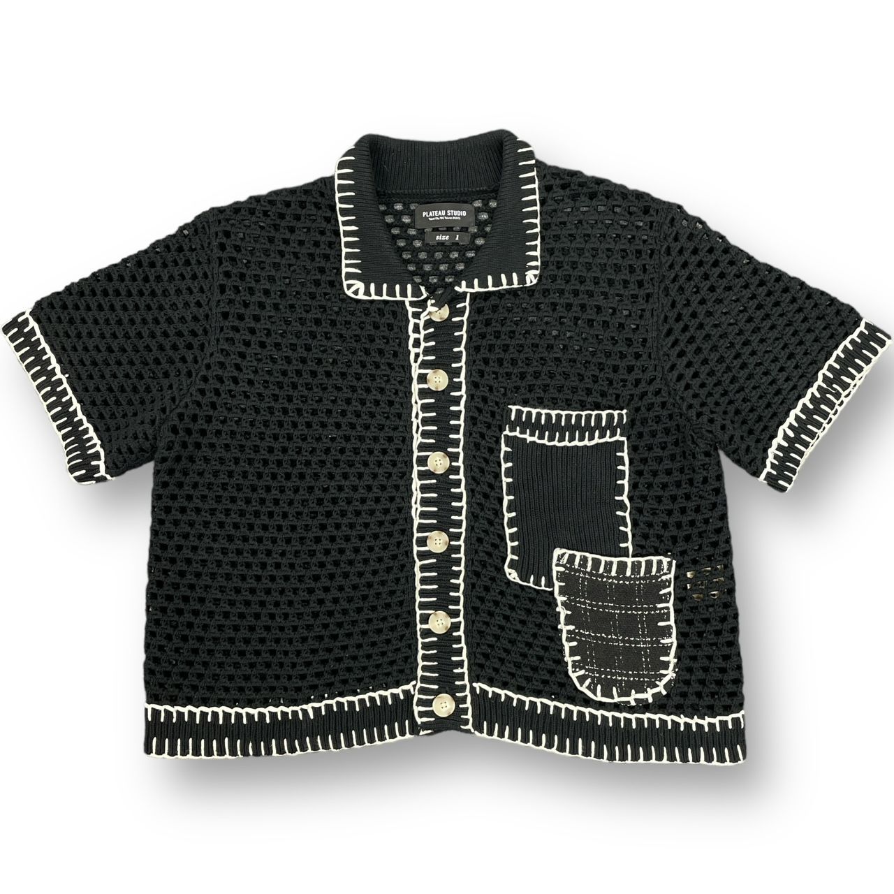 9,430円plateau studio-dong dong boro knit shirt