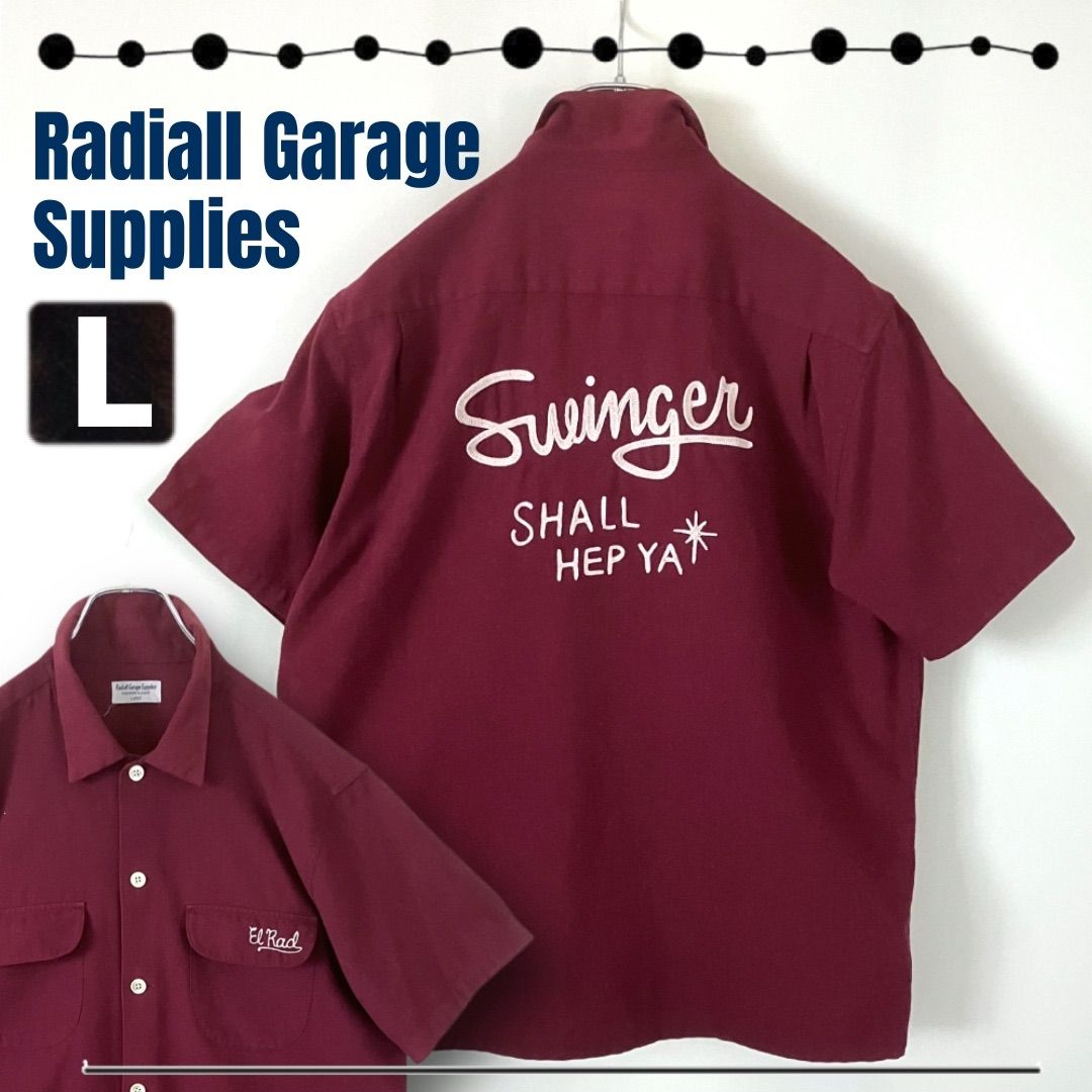 Radiall Garage Supplies/ラディアル☆ボックスシャツ☆半袖☆Swinger 