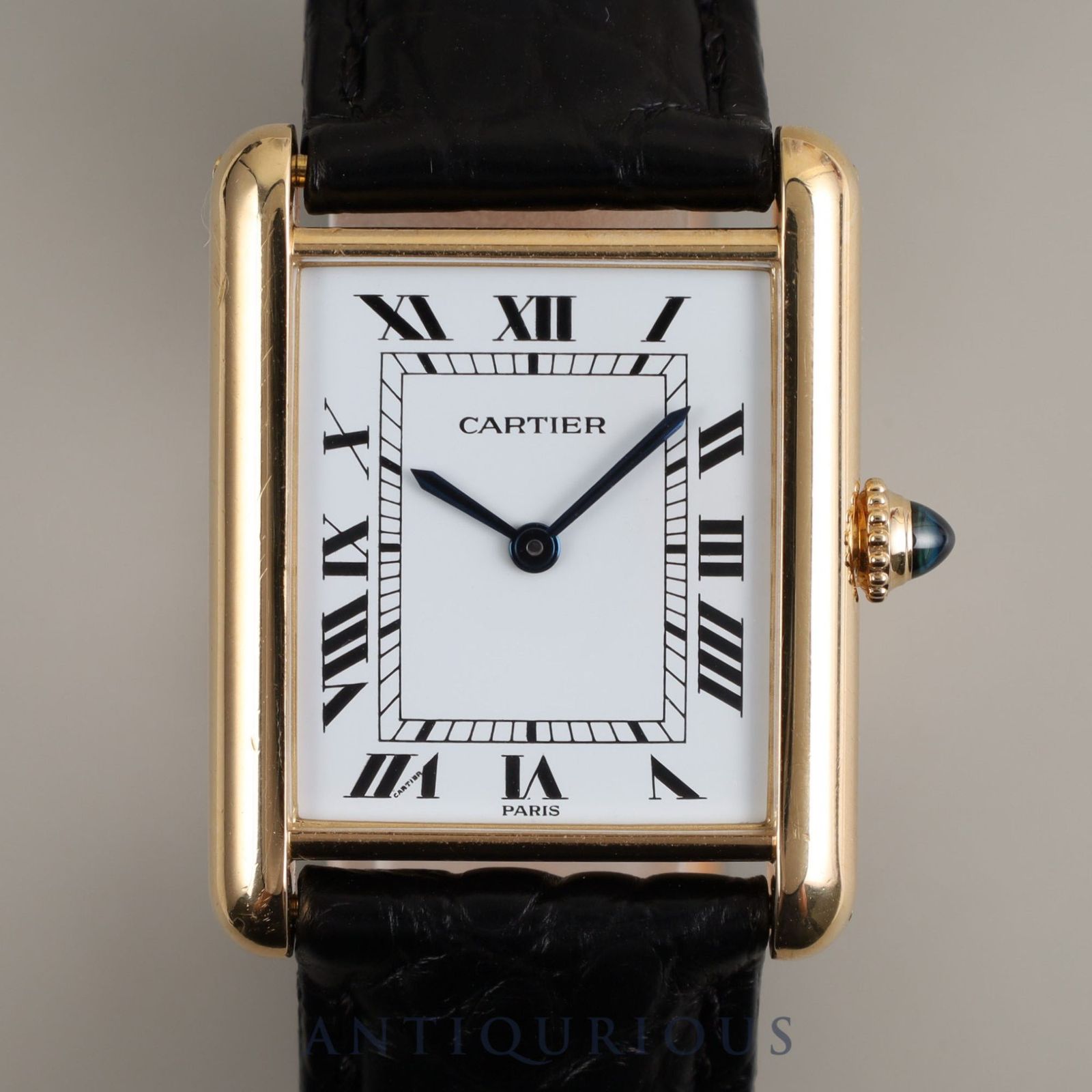 CARTIER カルティエ TANK LOUIS CARTIER LM タンクルイカルティエ LM 81720552 78086 手巻き  Cal.78-1 750 革 純正バックル（750）ホワイトPARIS文字盤 カルティエブティックコンプリートサービス済み - メルカリ