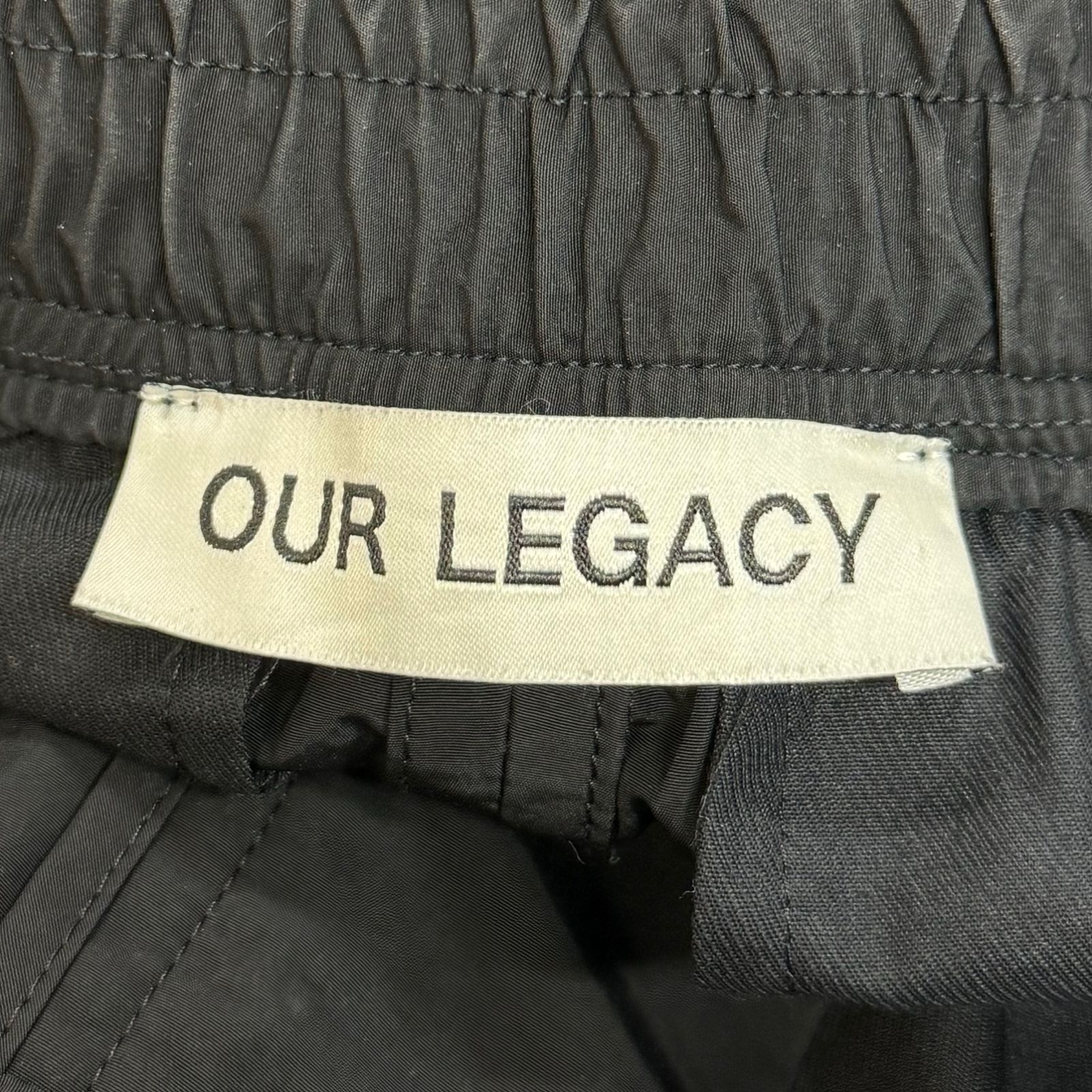 定価64900円 OUR LEGACY WANDER TROUSER Black Grace Nylon M2234TB 