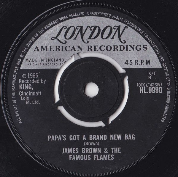 英7” James Brown Papas Got A Brand New Bag HL9990PROMO LONDON プロモ /00080 英7” James Brown Papas Got A Brand New Bag HL9990 LONDON