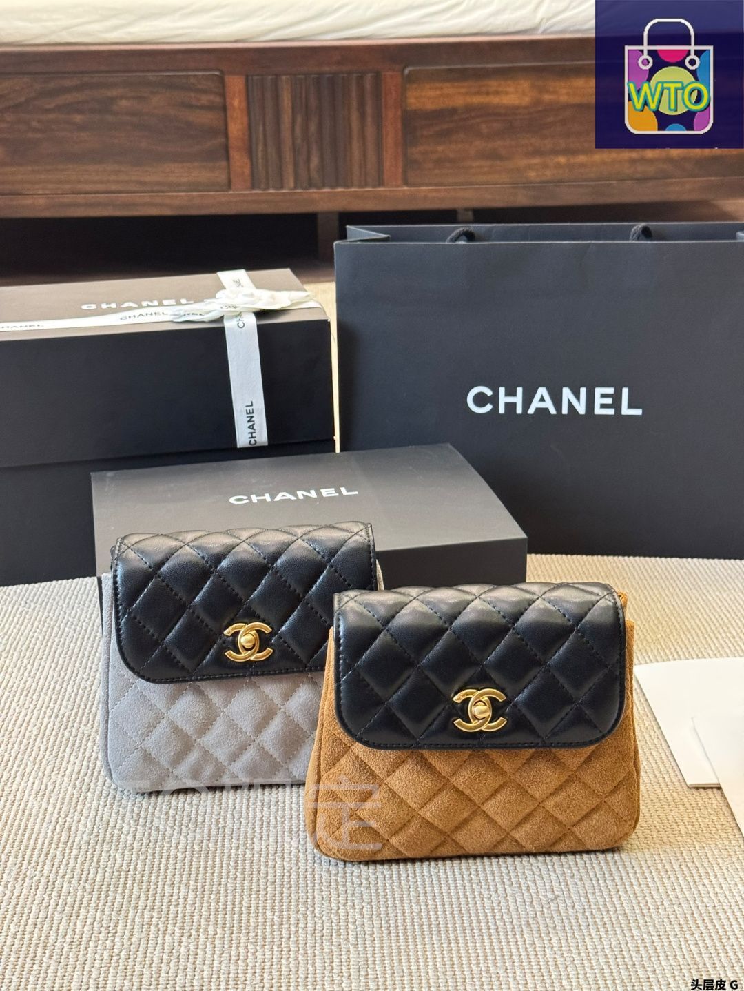 CHANEL 【未使用】黒 ノベルティ　ヴィンテージバッグ Vintage Gallery Rococo OLD GUCCI 世界No.1のコレクション！