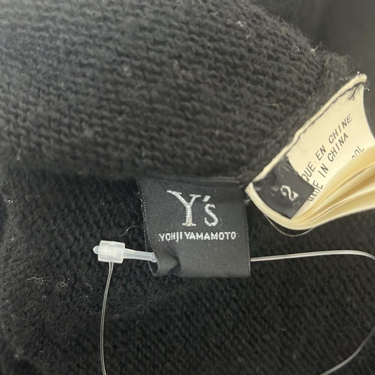 Y's(ワイズ) 長袖セーター サイズ2 M レディース - 黒×白 Y's(ワイズ) 長袖セーター サイズ2 M レディース - 黒×白