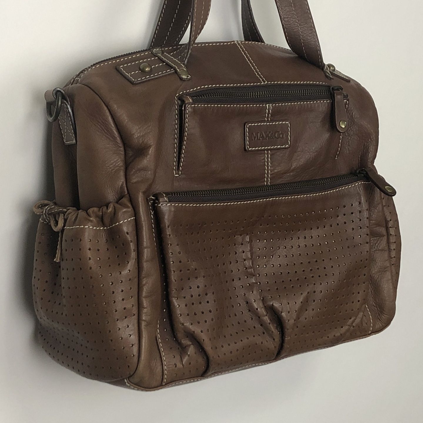 MAX&Co. 黒 レザー バッグ タッセル付き