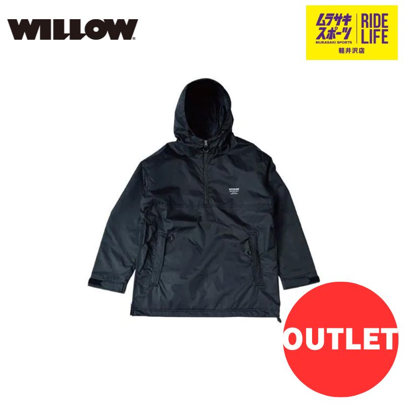 ムラスポ公式 WILLOW ウィロー VOLT JACKET WLJK-017 ブラック 23-24 メンズ スノーウェア スノーボード アウトレット 40％OFF