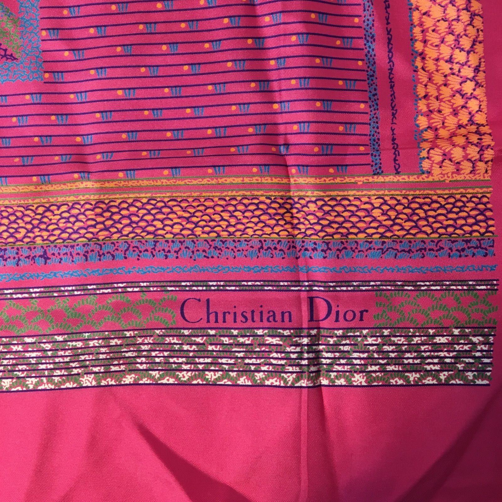 M1001-13-3 Christian DIOR ディオール スカーフ ストール