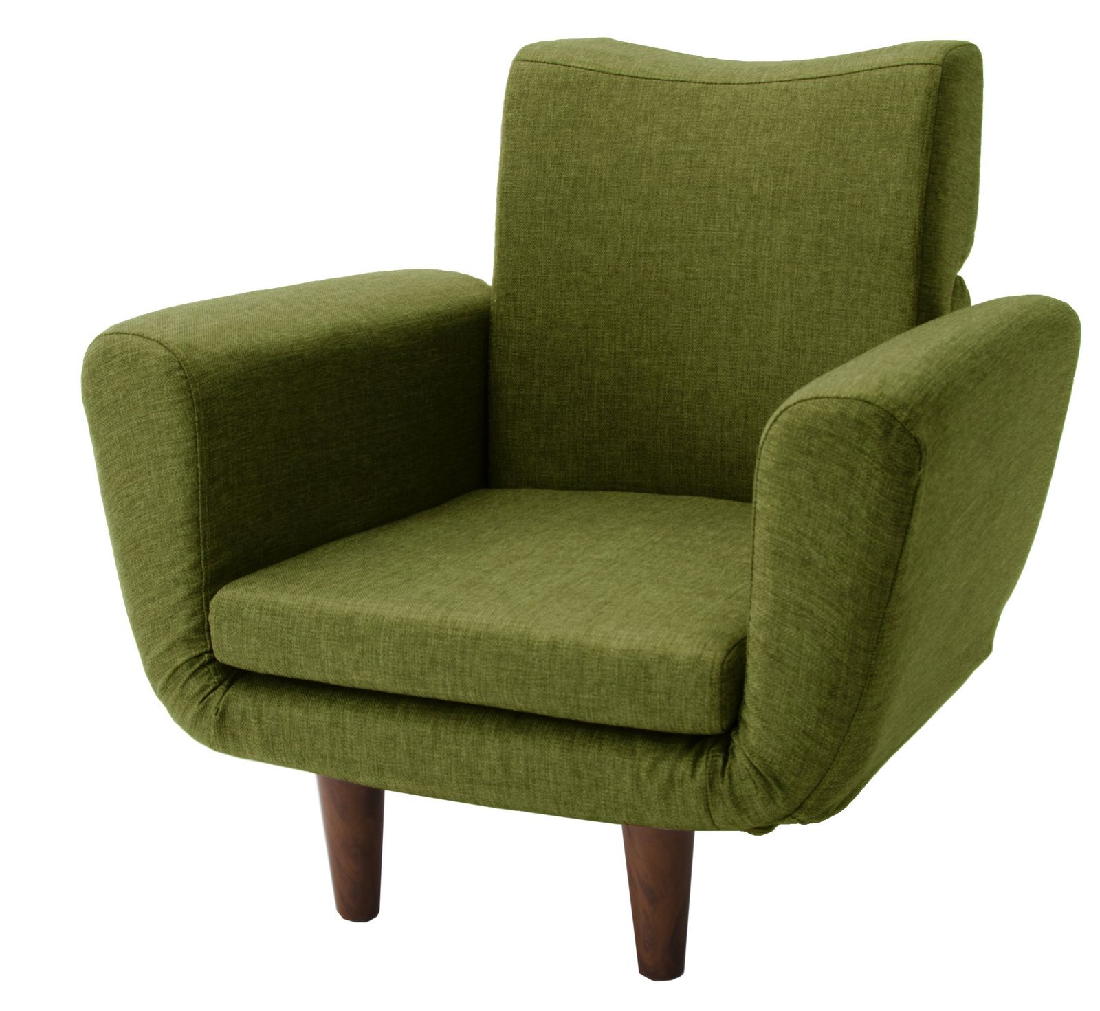 1人掛け トント タスクグリーン TONT 背肘リクライニング カウチソファー 高反発 日本製 A538a-1P-583GRN セルタン