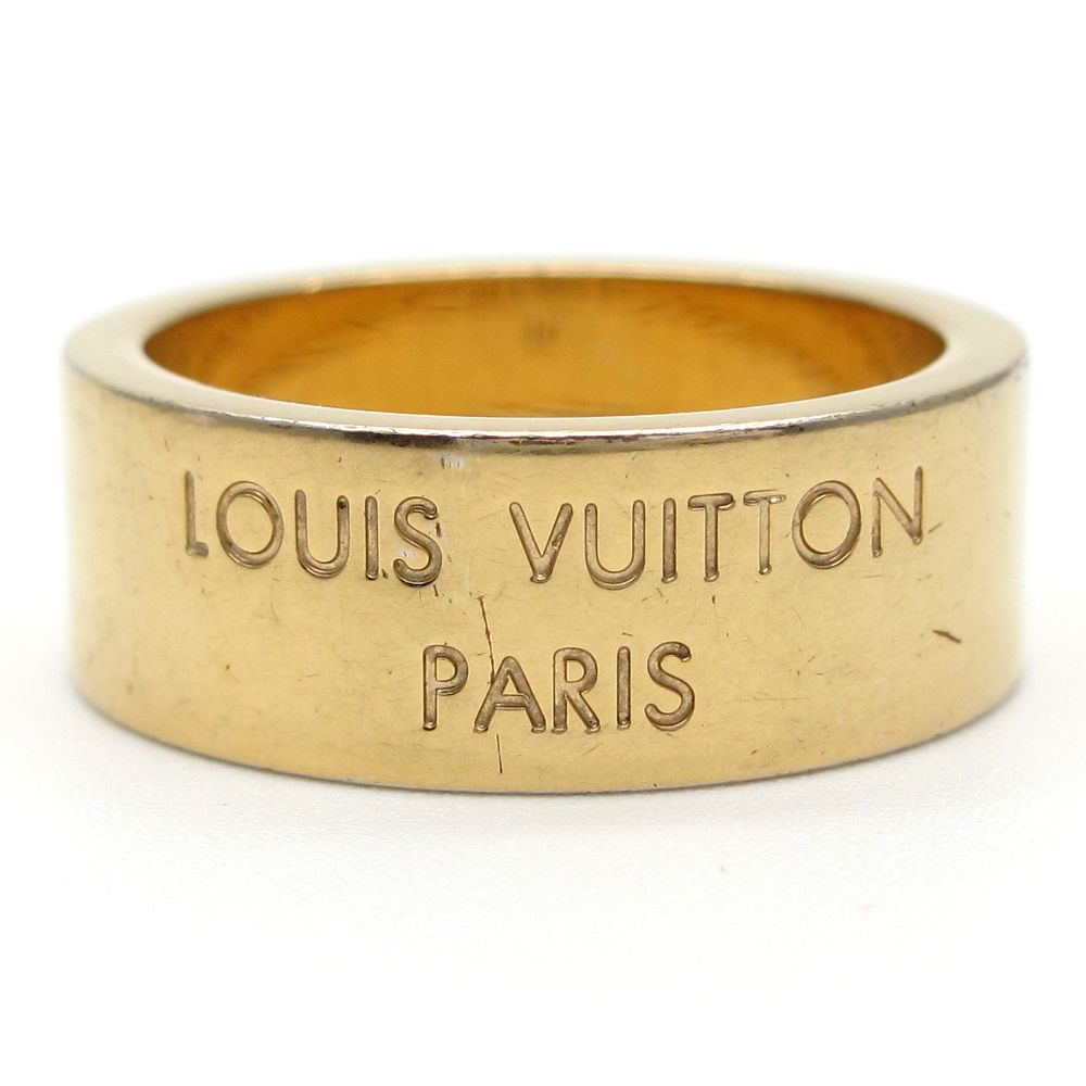 【LOUIS VUITTON】ルイ・ヴィトン　バーグ・LVインスティンクト M00513 OB1252 アクセサリー リング 指輪 1本　M　ゴールドGP　 中古　質屋