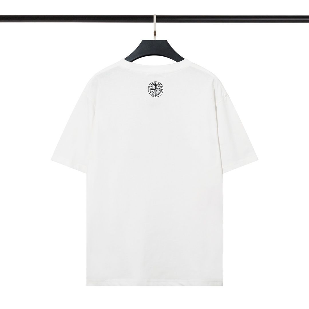 STONE ISLAND ディオール Ｔシャツ カットソー 半袖 STONE ISLAND 半袖Ｔシャツ ディオール 男女兼用 春 夏 通気性 並行輸入品