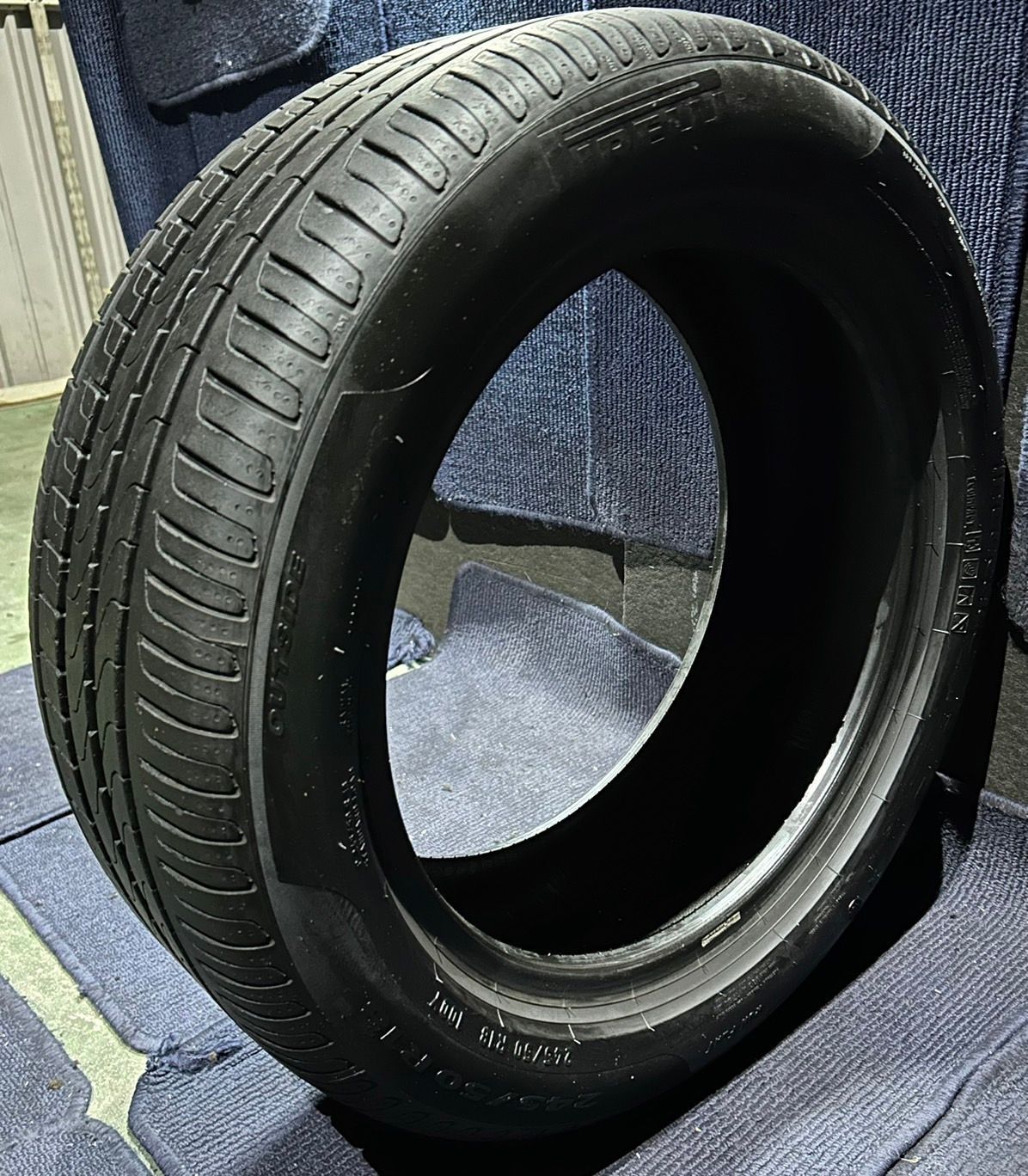 送料無料【2023年製造】【溝8分山】PIRELLI CintuRatoP7 1本  245/50R18 ランフラット ASP2498