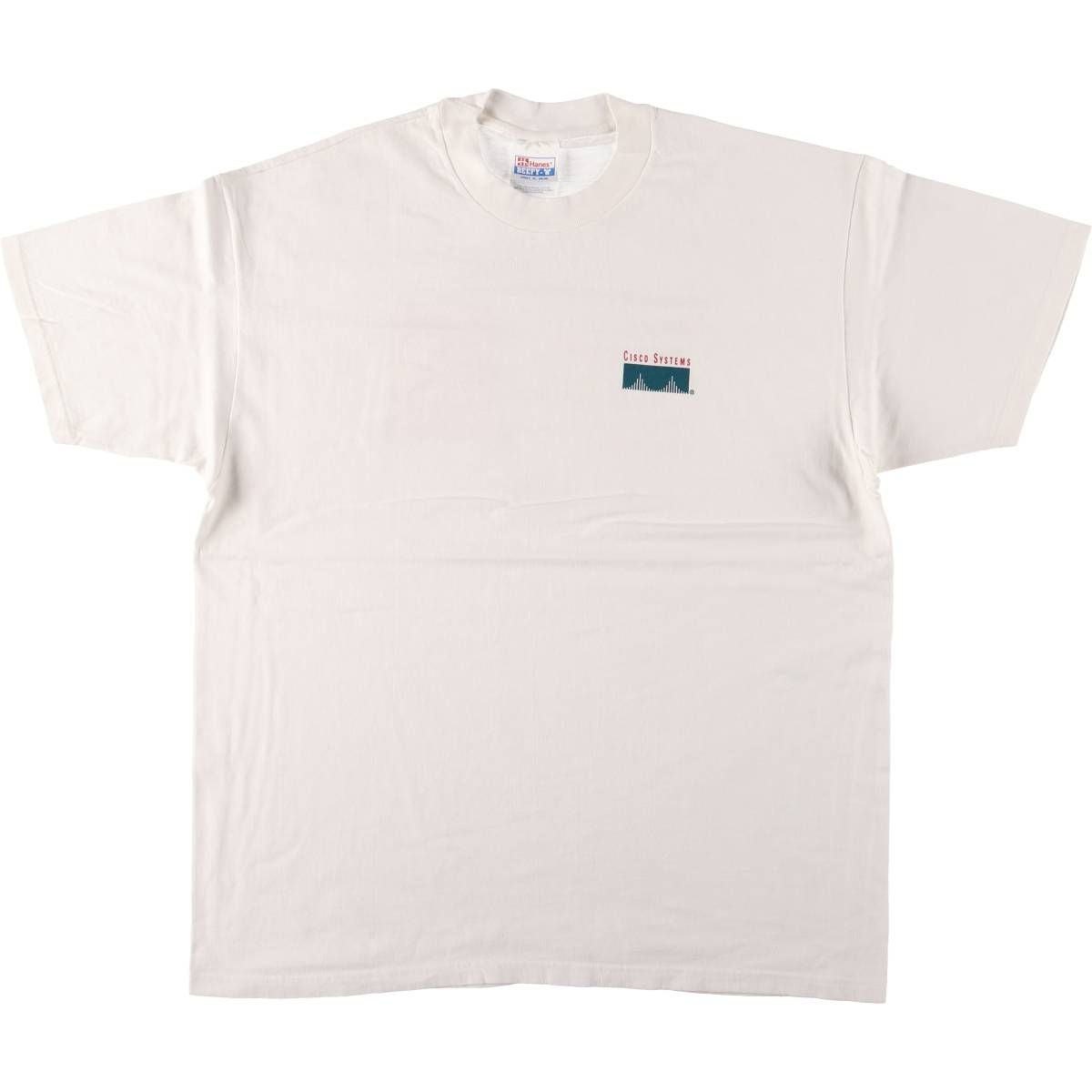 古着 ヘインズ Hanes CISCO SYSTEMS シスコシステムズ アドバタイジングTシャツ メンズXL相当|eaa582611