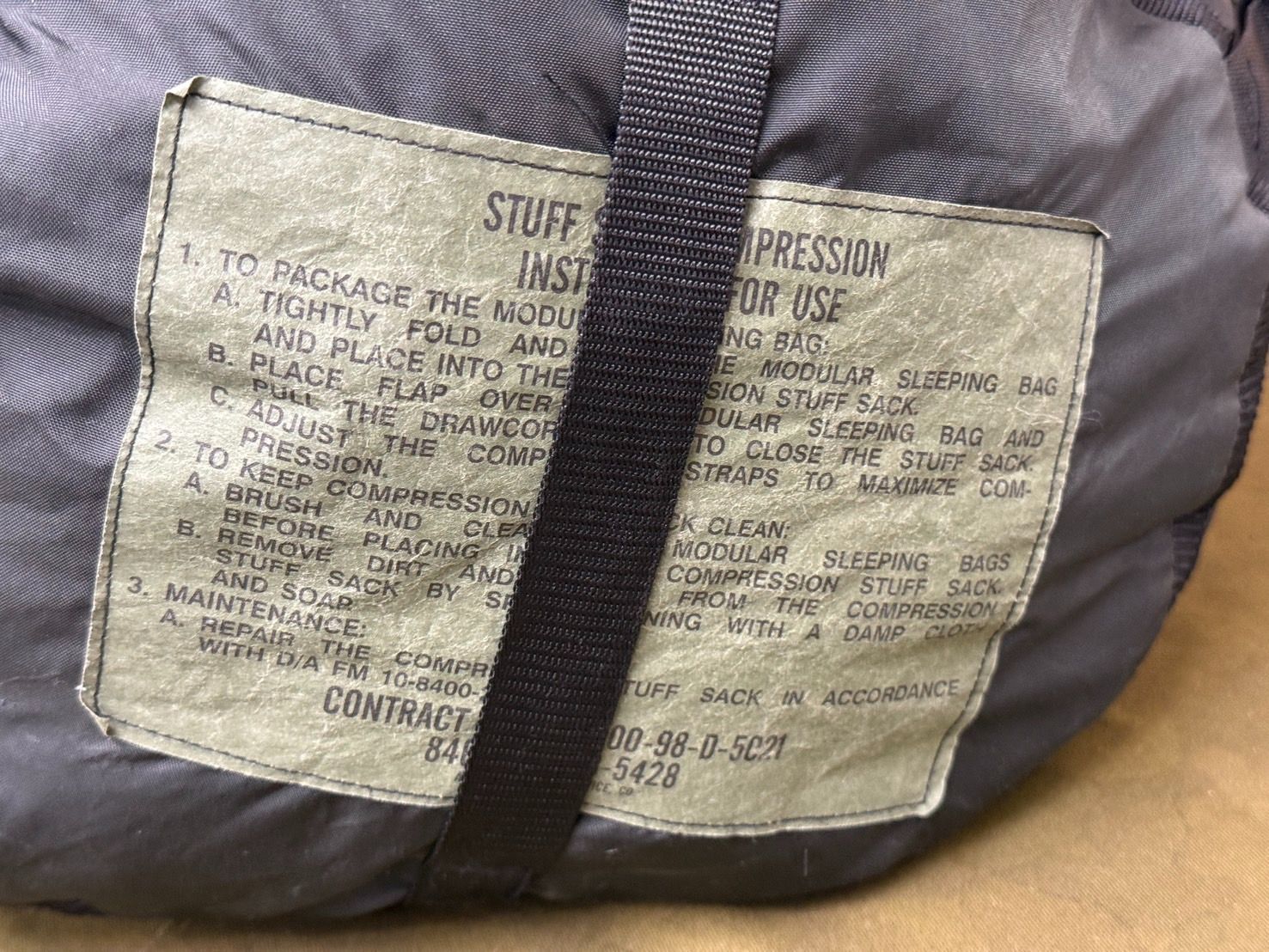 米軍モジュラースリーピングバック4点フルセット 美品 ゴアテックス