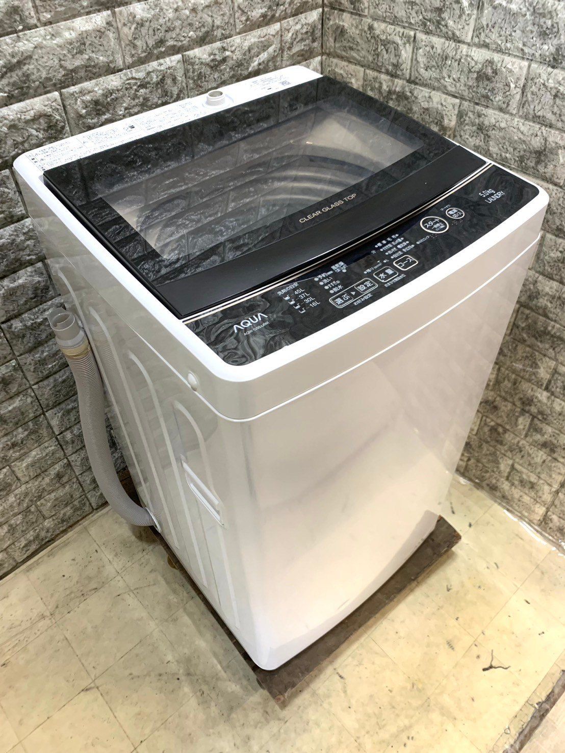 全国送料無料 アクア 洗濯機 2021年 5kg AQW-G50JJ 一人暮らし 全国送料無料☆3か月保証付き☆洗濯機☆AQUA☆2021年☆5.0kg☆AQW