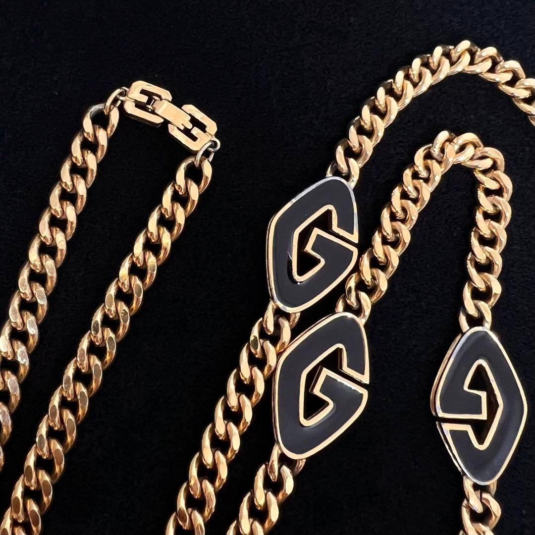 ジバンシー ジバンシィ GIVENCHY ネックレス＆イヤリング セット アクセサリー ゴールドカラー 中古 極美品GIVENCHY ジバンシー ジバンシィ ネックレス チョーカー