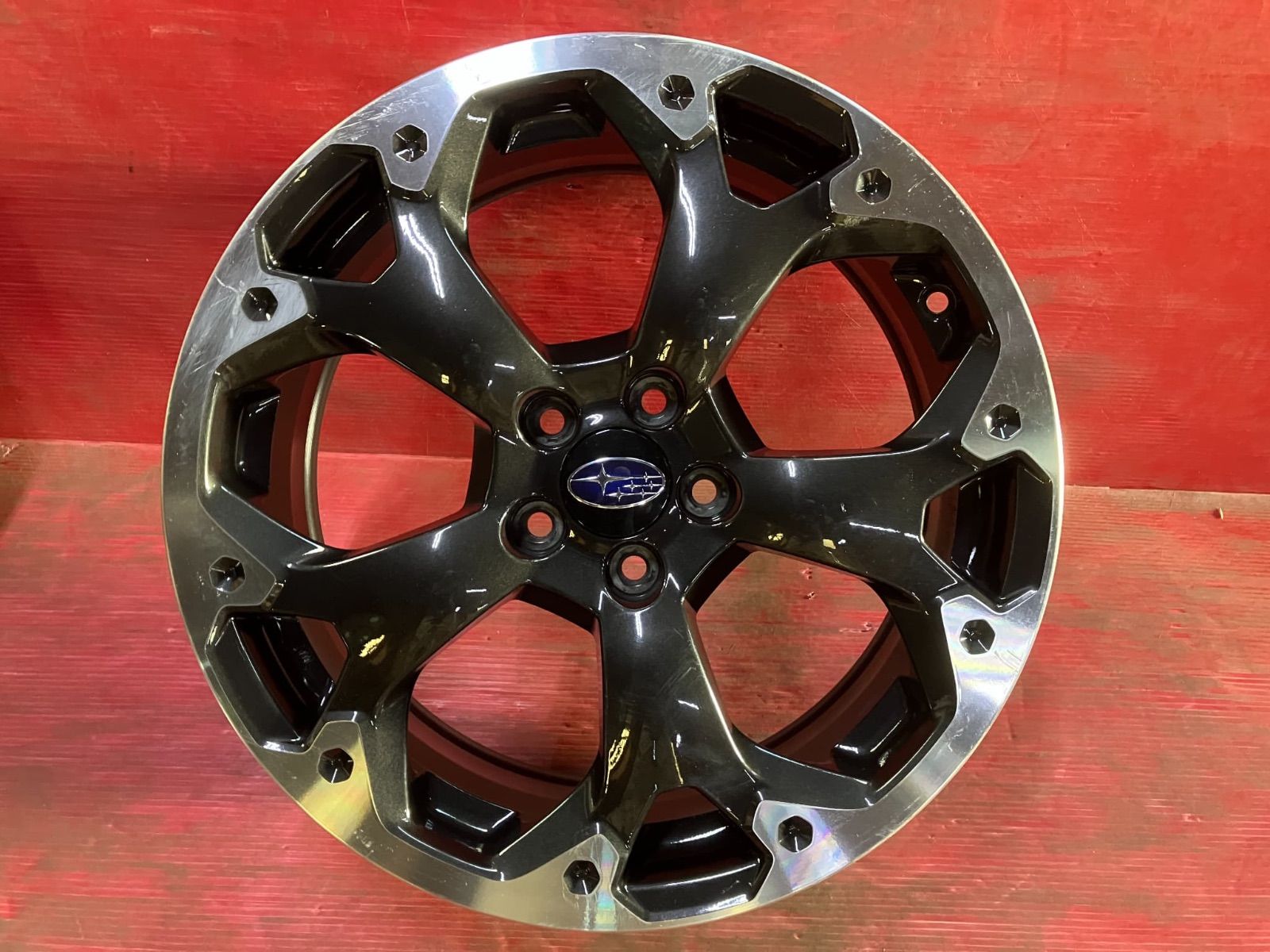 ホイール 17x7.0 55 100 5H スバル GT系 XV純正 4本SET