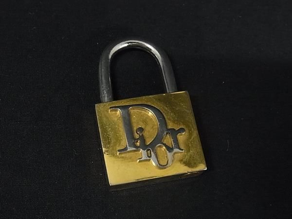 DIOR ディオール カデナ 南京錠 パドロック ゴールド系×シルバー