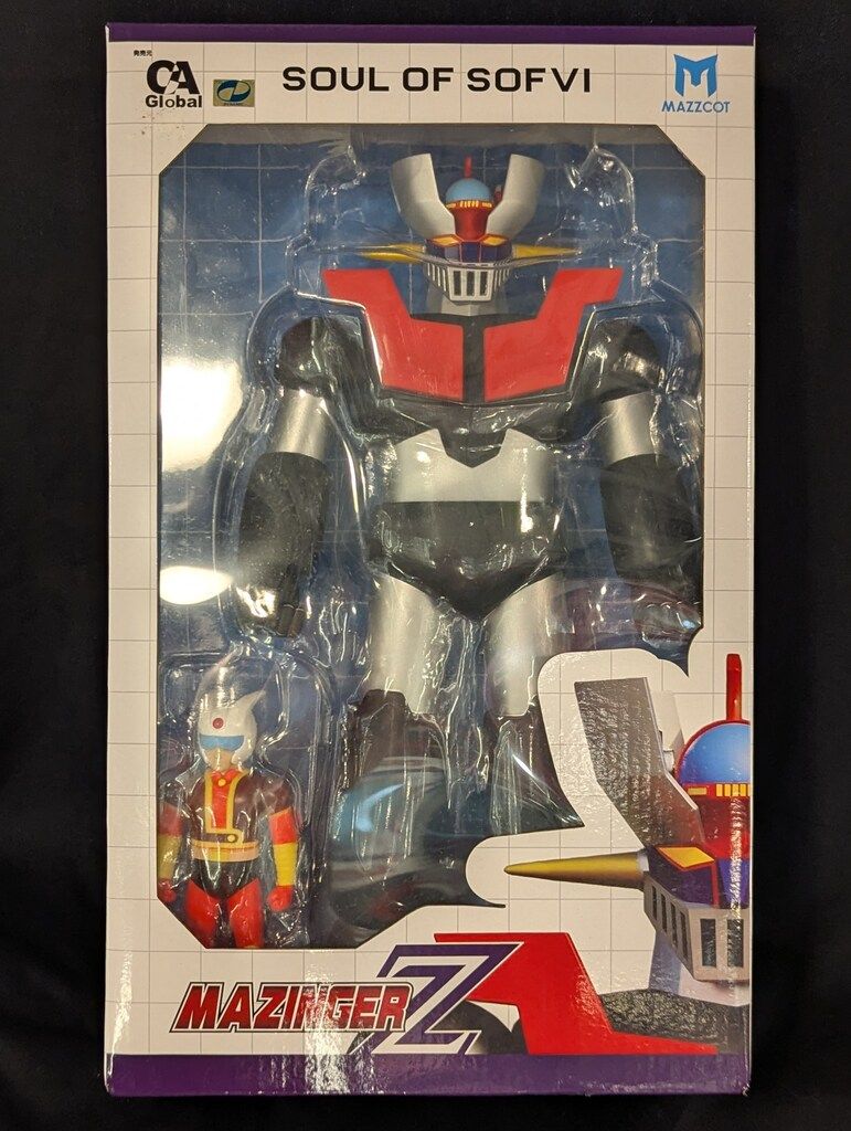 ☆新品未使用☆マジンガーZソフビSOS-001 全高33cm MAZZCOT MAZZCOT SOUL OF SOFVI マジンガーZ 限定版 33cm 新品 マジンガーZ