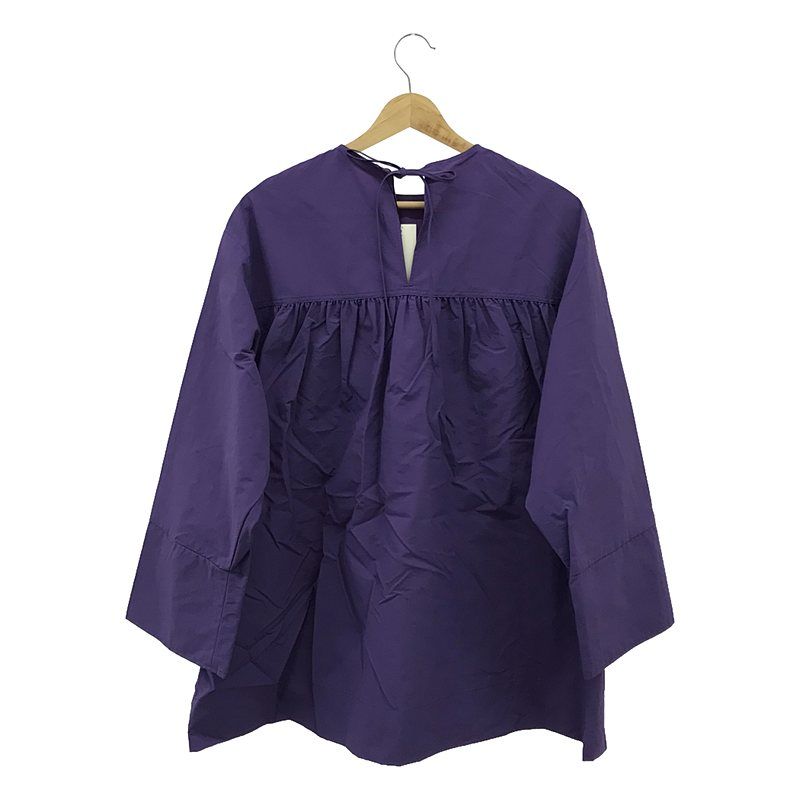 【美品】  yori / ヨリ | 2023SS | バックリボンギャザー ロングスリーブ ブラウス | F | パープル | レディース 美品】 yori / ヨリ | 2023SS | バックリボンギャザー ロング