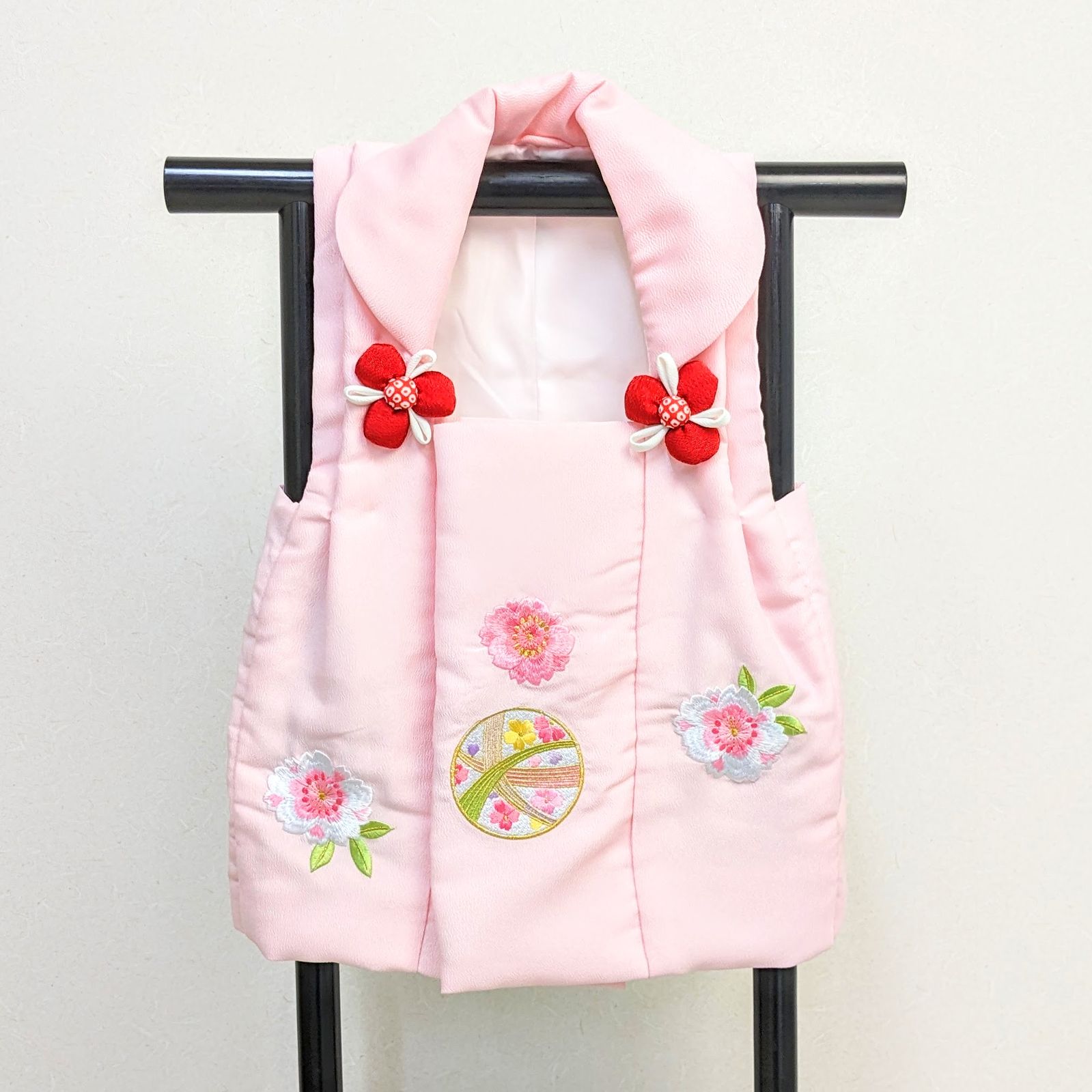 七五三 3歳 被布コート 単品 ピンク 刺繍 女の子 SH7-3